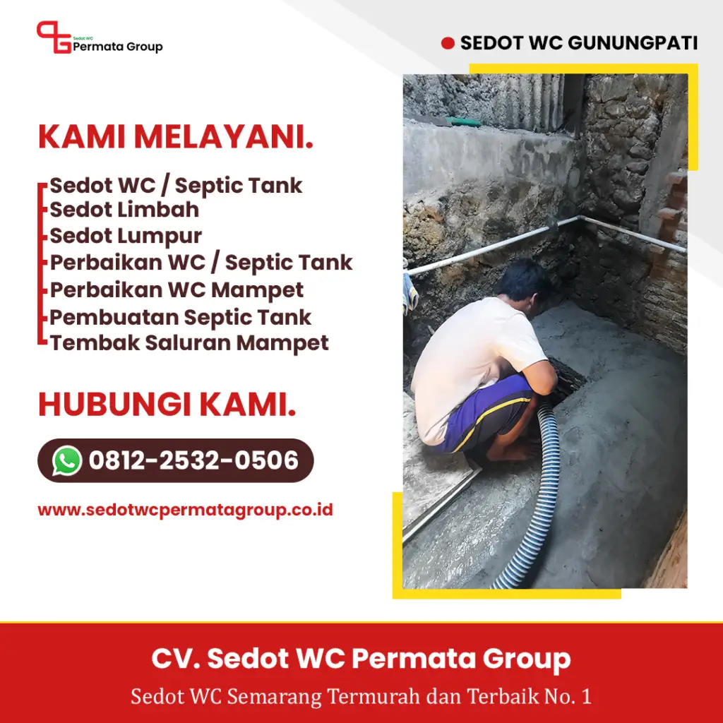 Jasa Sedot WC Gunungpati - CV. Sedot WC Permata Group