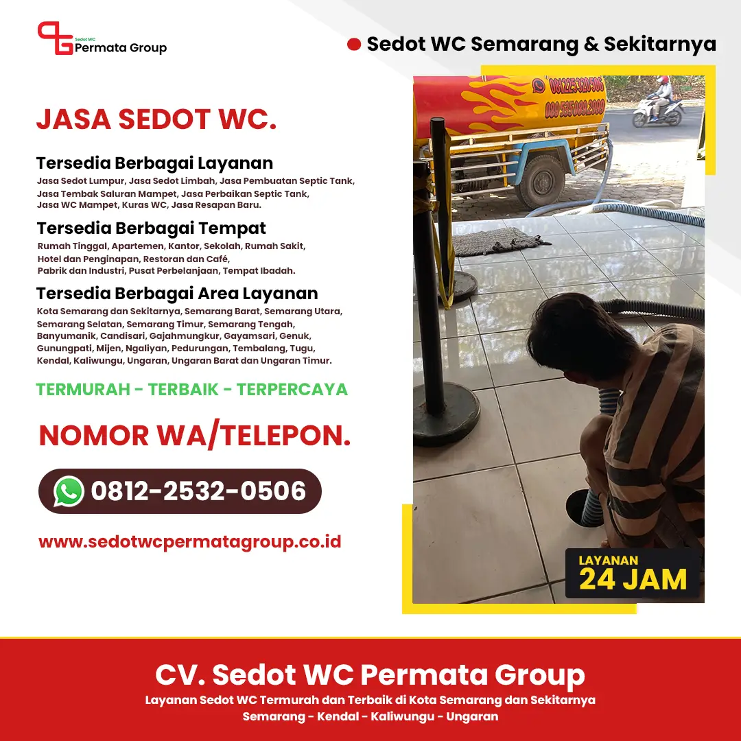 Sedot WC Semarang dan Sekitarnya - CV. Sedot WC Permata Group